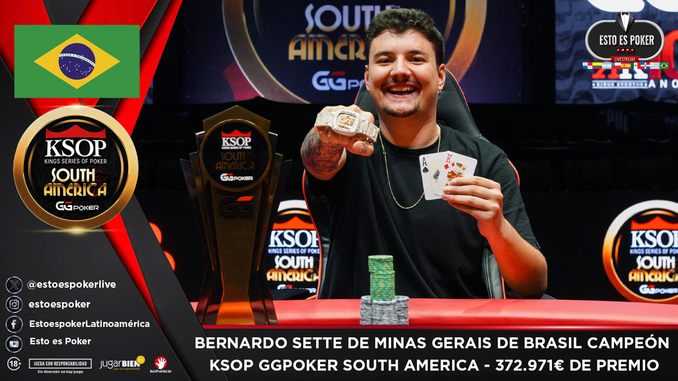 Bernardo Sette de Minas Gerais campeon ksop