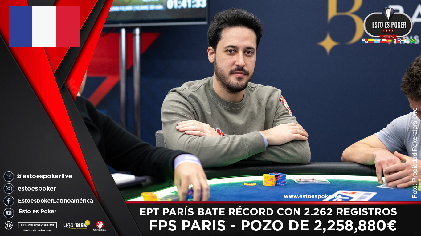 EPT PARIS POKERSTARS BATE RECORD DE ASISTENCIA